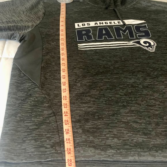 Los Angeles Rams - Adidas Grey Hoodie - Men Large Great Condition - Picture 3 of 11
